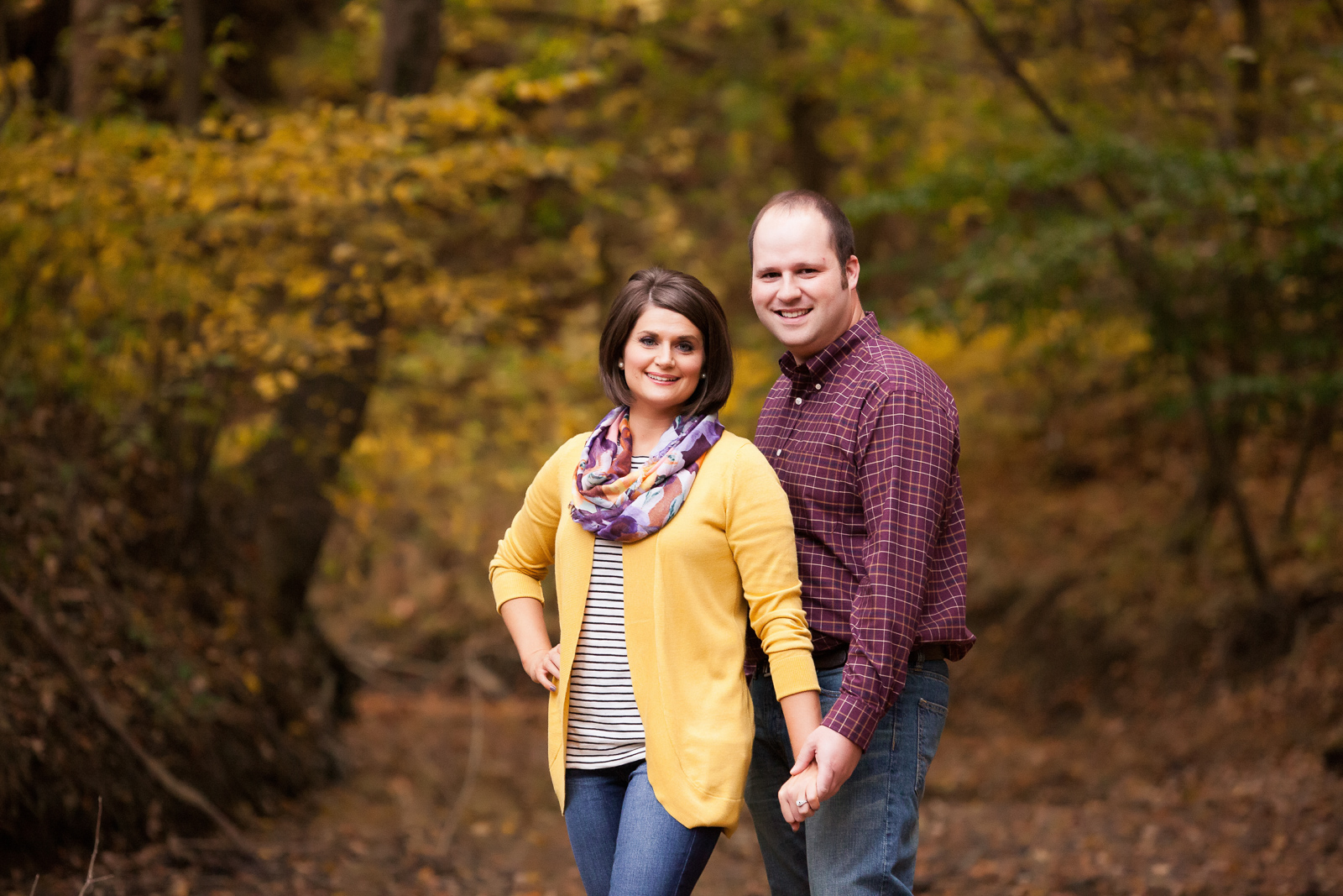 outdoor fall bar theme engagement session