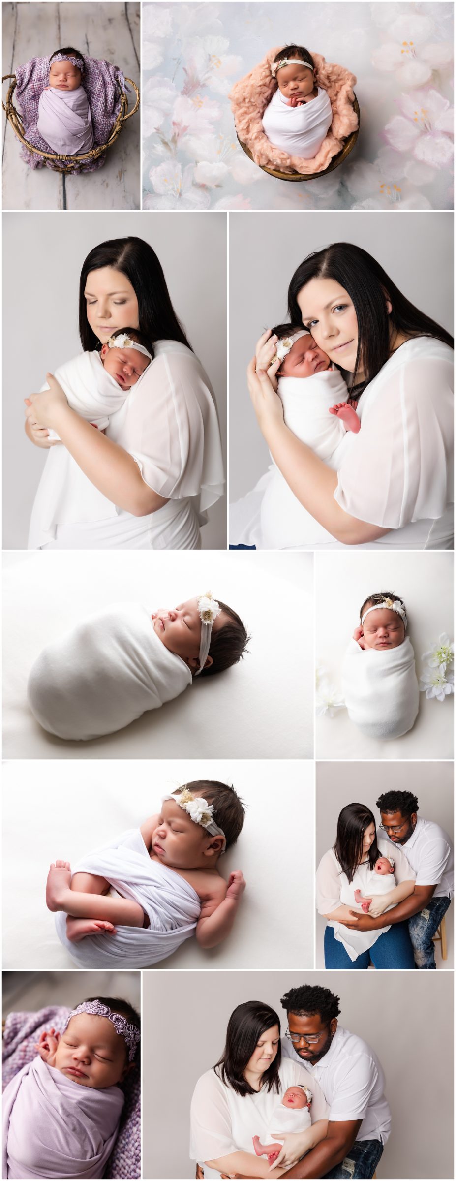 newborn image collage