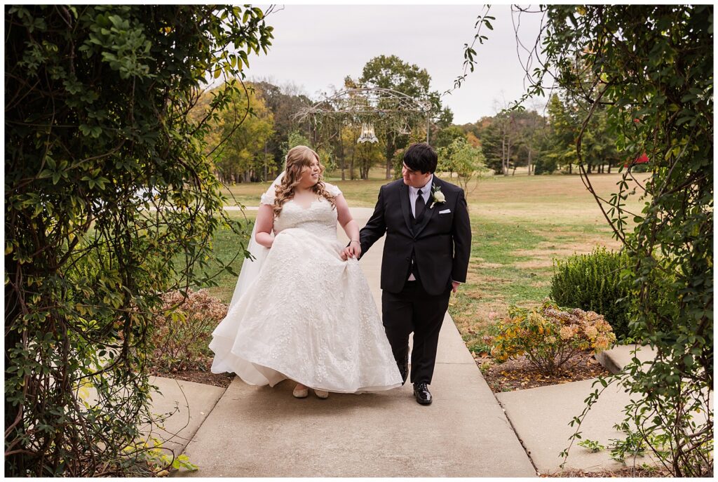 Brittany and William walking